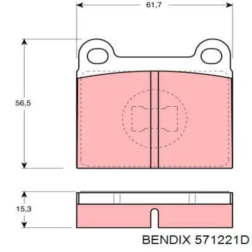 Колодки Jurid/Bendix 571221D цена, от 12.69 USD