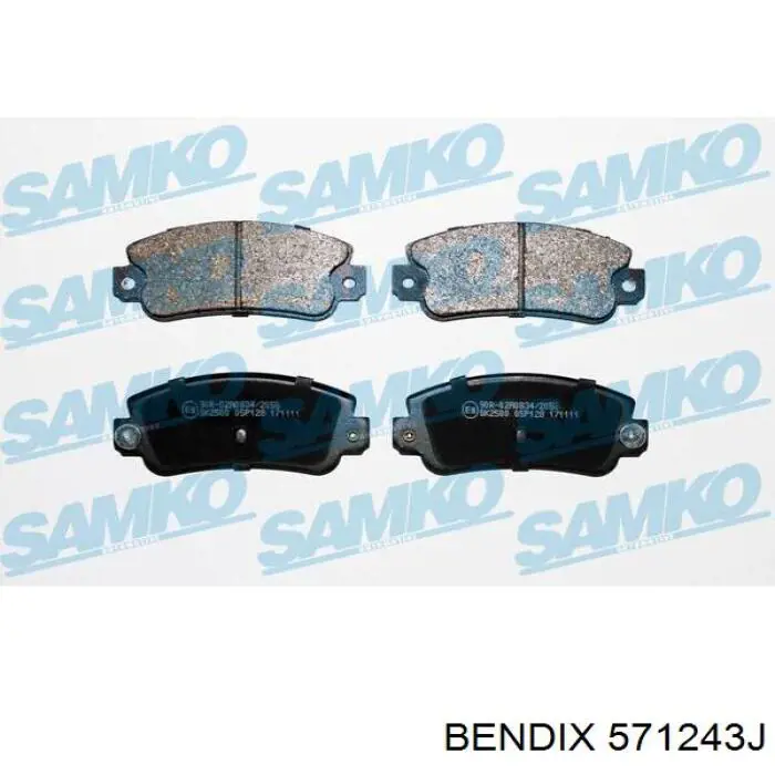 Колодки дисковые  Jurid/Bendix 571243J цена, от 14.79 USD