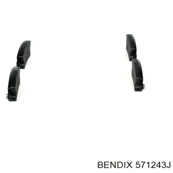 Купить 571243J Jurid/Bendix Колодки тормозные задние, дисковые