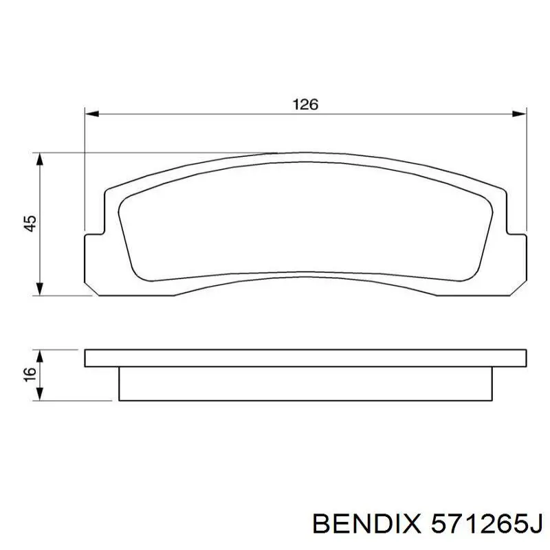Купить 571265J Jurid/Bendix Колодки тормозные