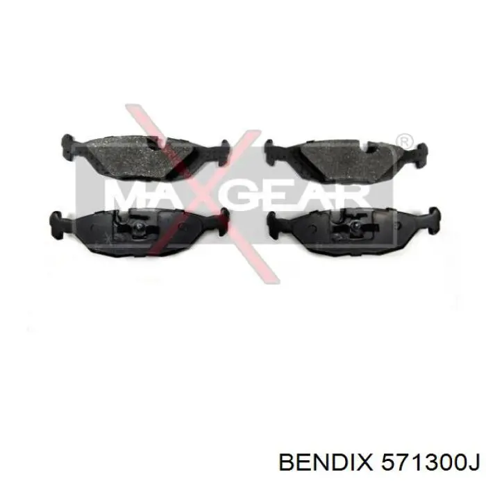 Задние тормозные колодки 571300J Jurid/Bendix