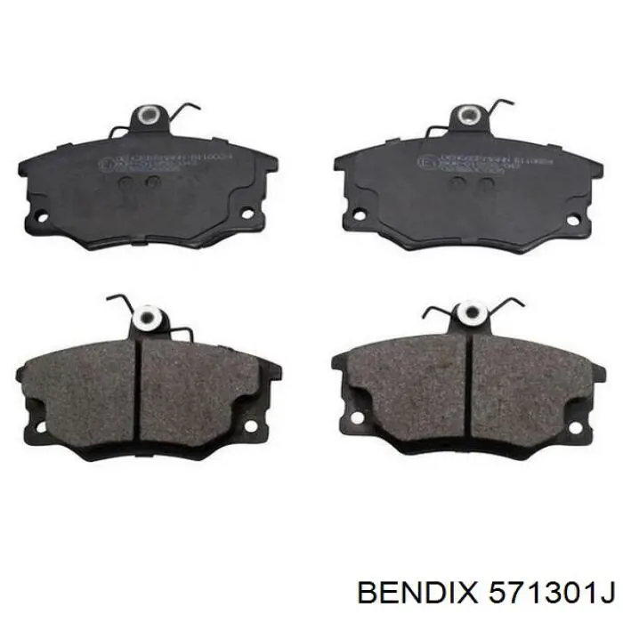 Задние тормозные колодки 571301J Jurid/Bendix