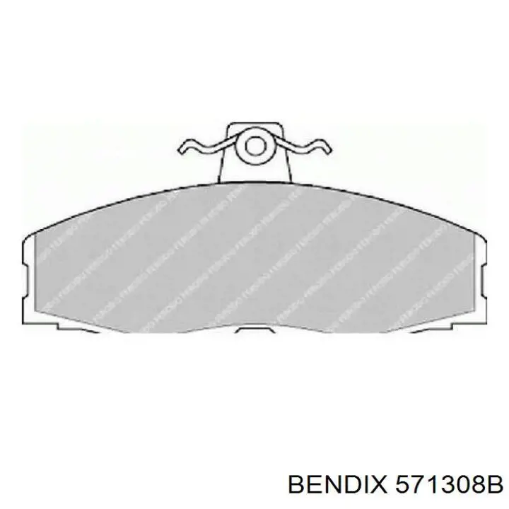 571308B Jurid/Bendix колодки тормозные передние дисковые