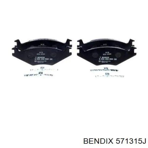 571315J Jurid/Bendix колодки передние