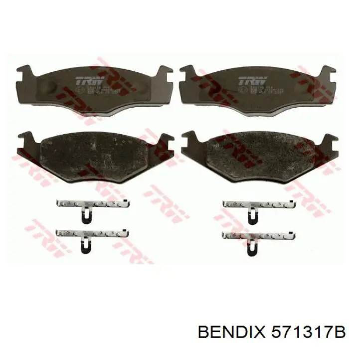 Купить 571317B Jurid/Bendix Колодки тормозные