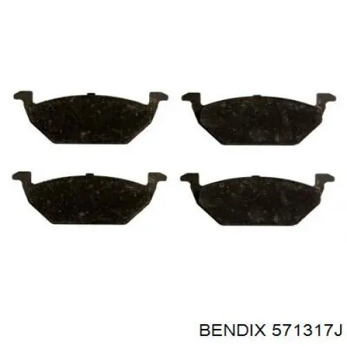Колодки Jurid/Bendix 571317J цена, от 15.24 USD