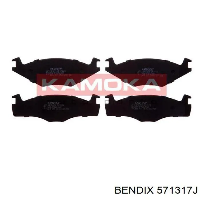 Передние тормозные колодки 571317J Jurid/Bendix