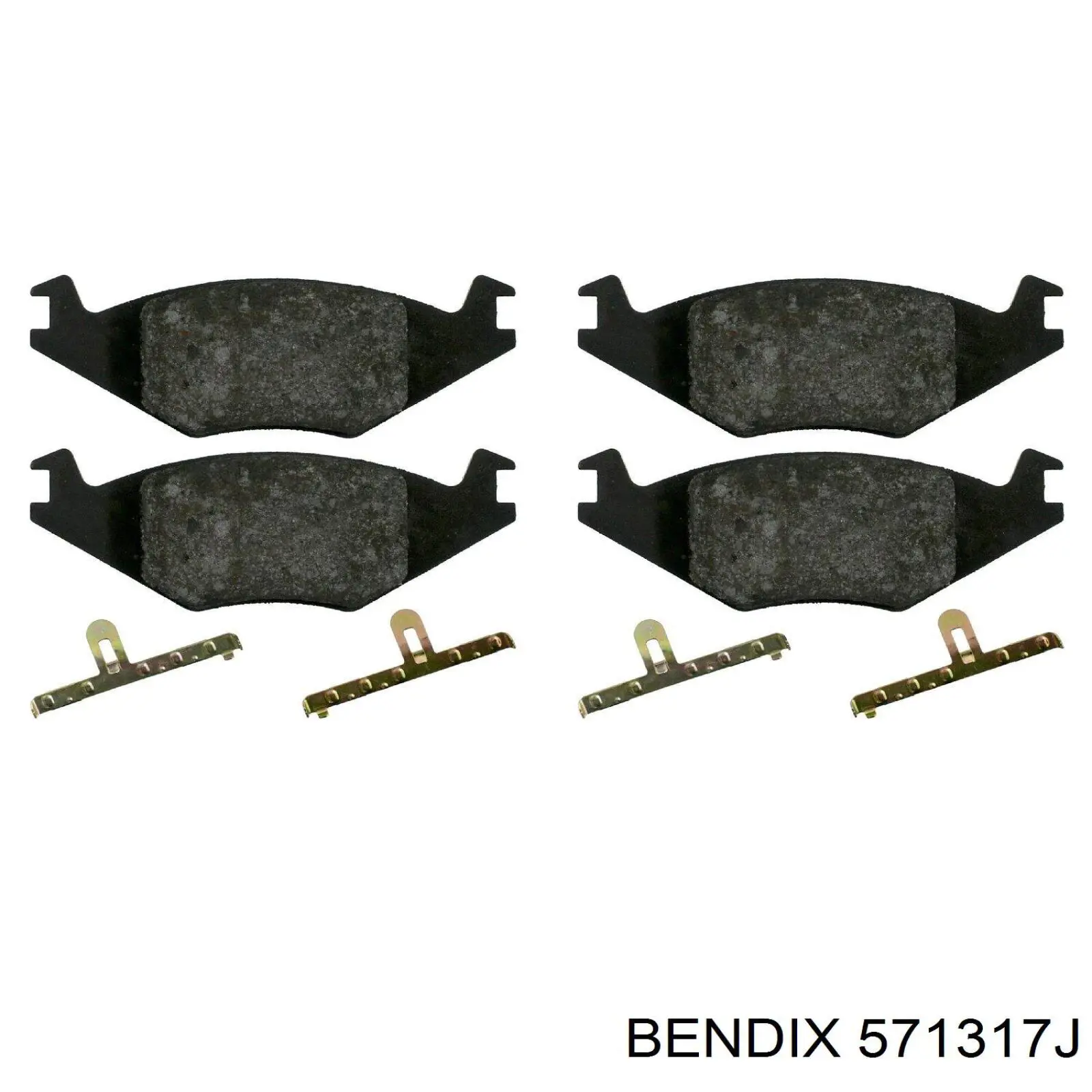 Тормозные колодки Jurid/Bendix 571317J