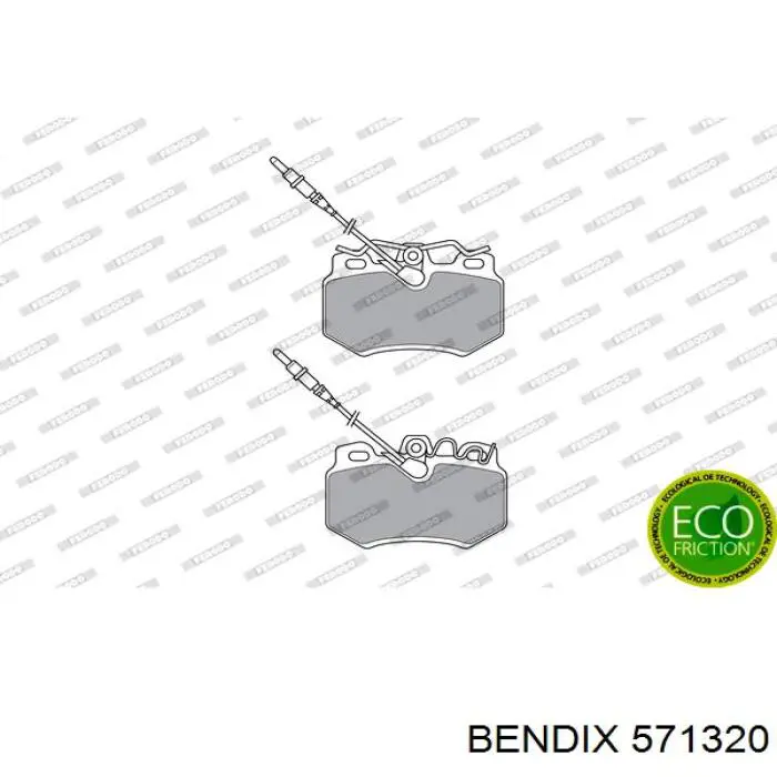 571320 Jurid/Bendix Колодки передние