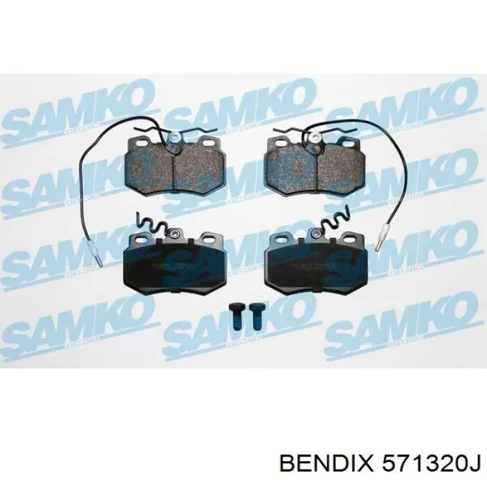 571320J Jurid/Bendix Колодки передние