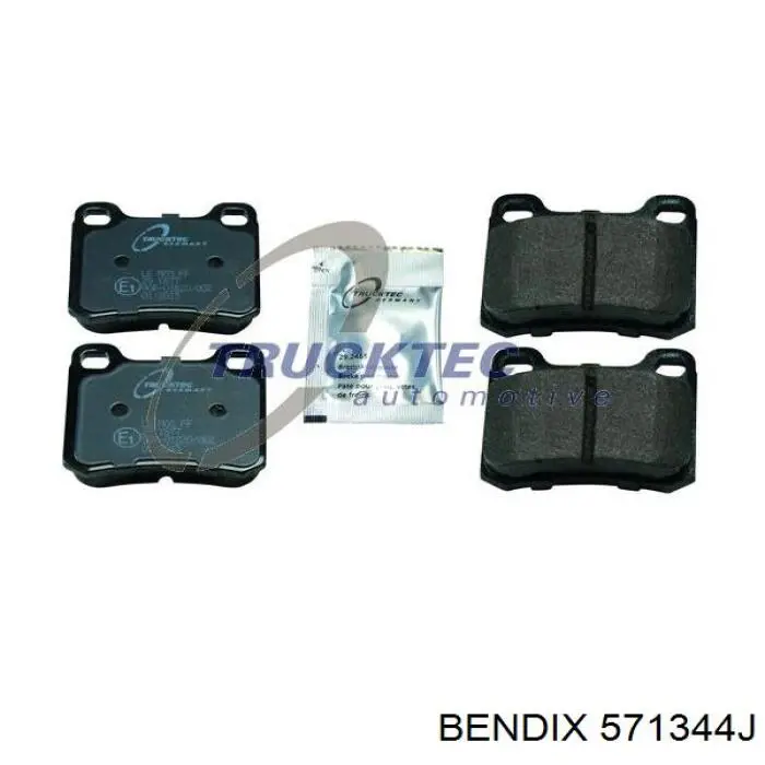 Задние тормозные колодки 571344J Jurid/Bendix