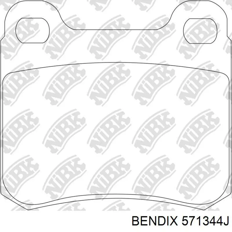571344J Jurid/Bendix Колодки тормозные дисковые комплект