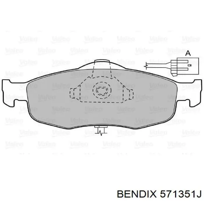 Купить 571351J Jurid/Bendix Колодки тормозные