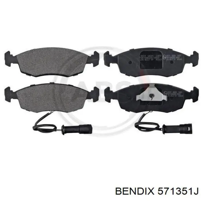 Тормозные колодки Jurid/Bendix 571351J