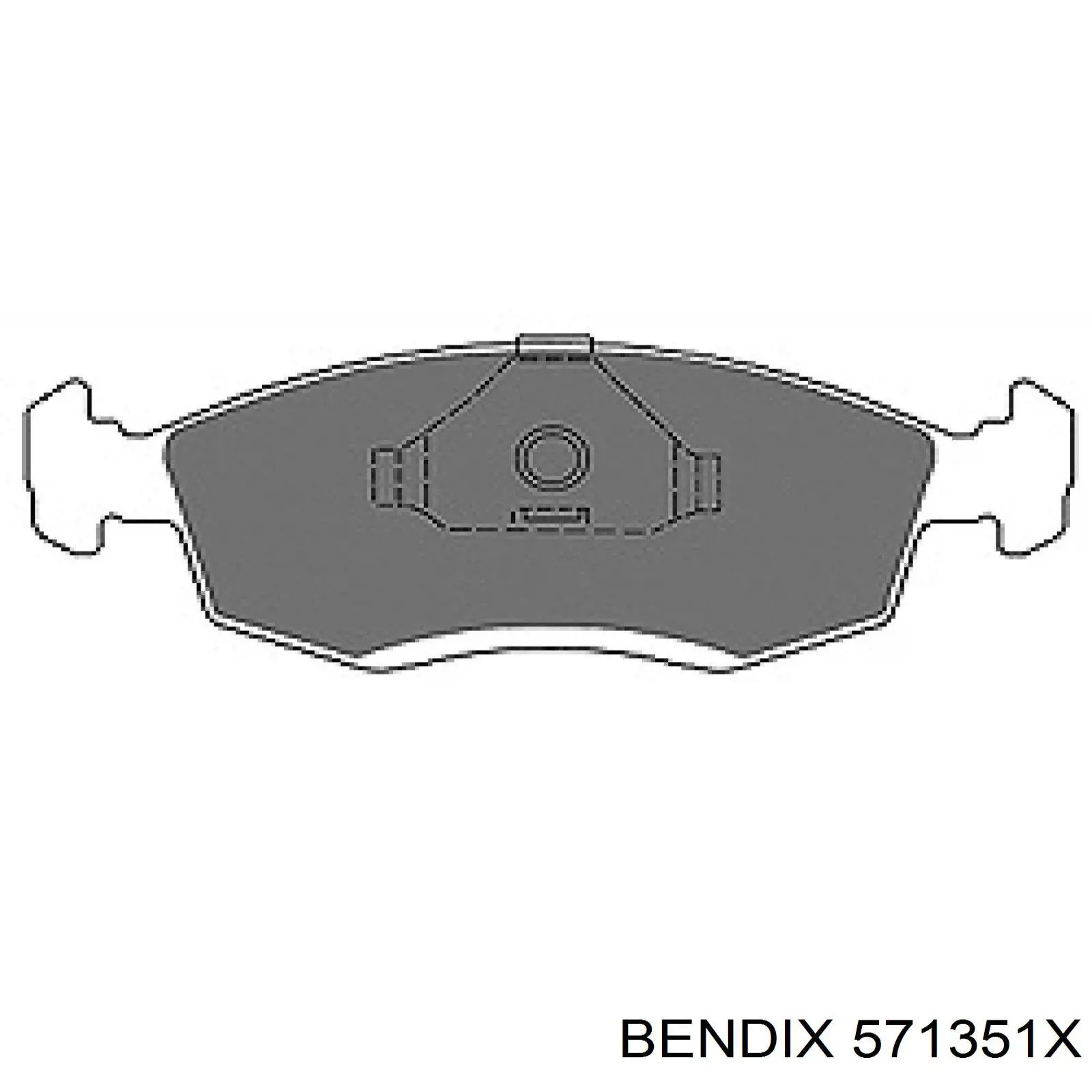 571351X Jurid/Bendix Колодки передние
