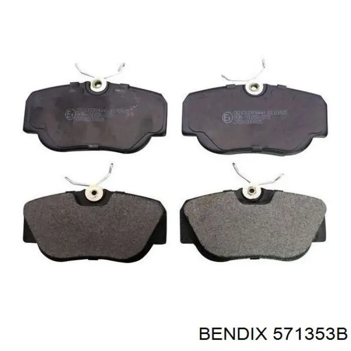 571353B Jurid/Bendix колодки тормозные передние дисковые