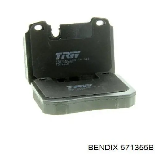 Передние тормозные колодки 571355B Jurid/Bendix
