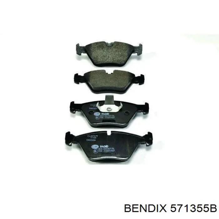 571355B Jurid/Bendix Колодки передние