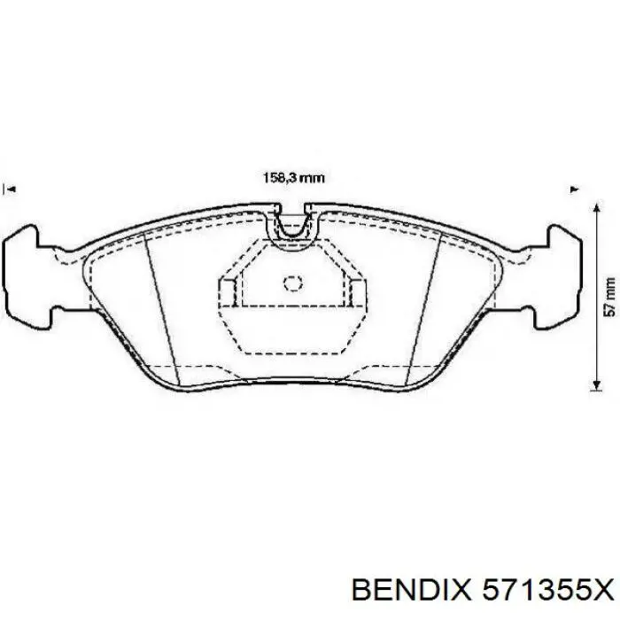 Купить 571355X Jurid/Bendix Колодки тормозные