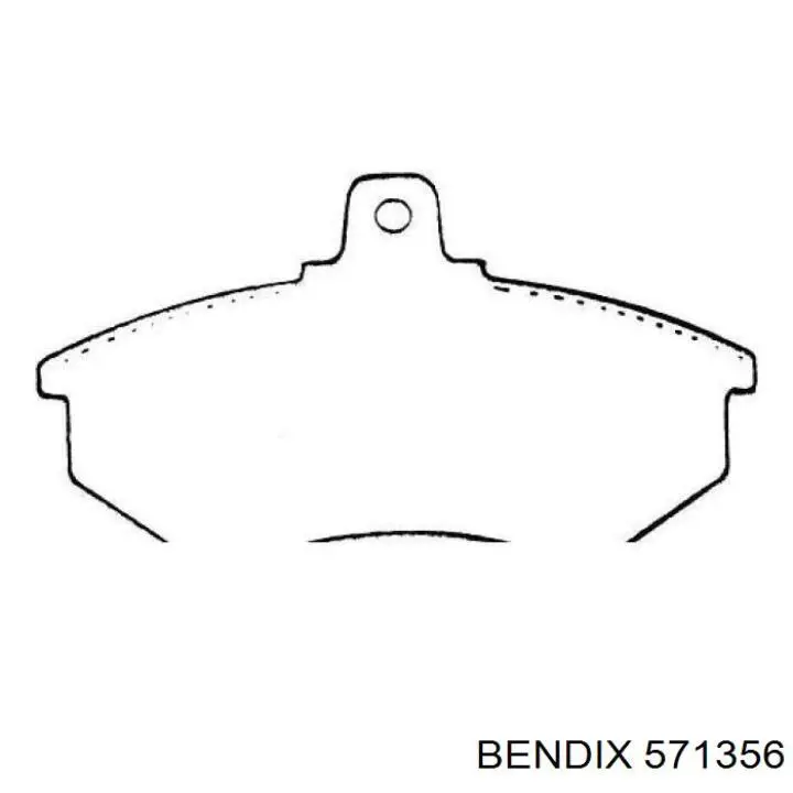 Передние тормозные колодки 571356 Jurid/Bendix
