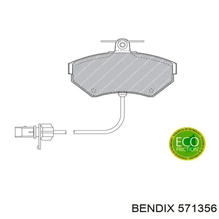 571356 Jurid/Bendix Колодки передние