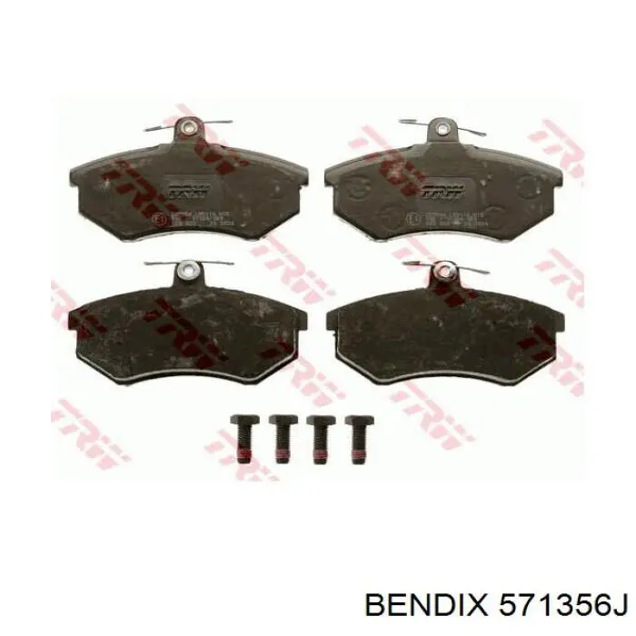 571356J Jurid/Bendix Колодки передние