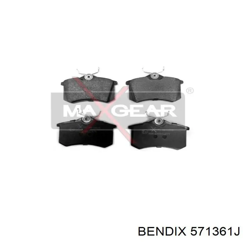 Купить 571361J Jurid/Bendix Колодки тормозные задние, дисковые