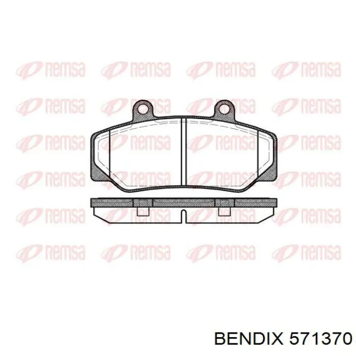 571370 Jurid/Bendix Колодки передние