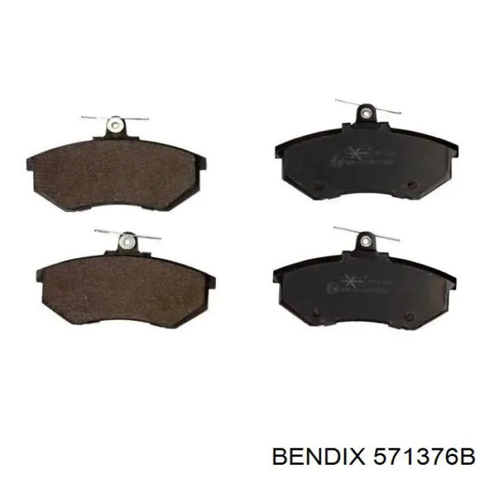 571376B Jurid/Bendix колодки тормозные передние дисковые