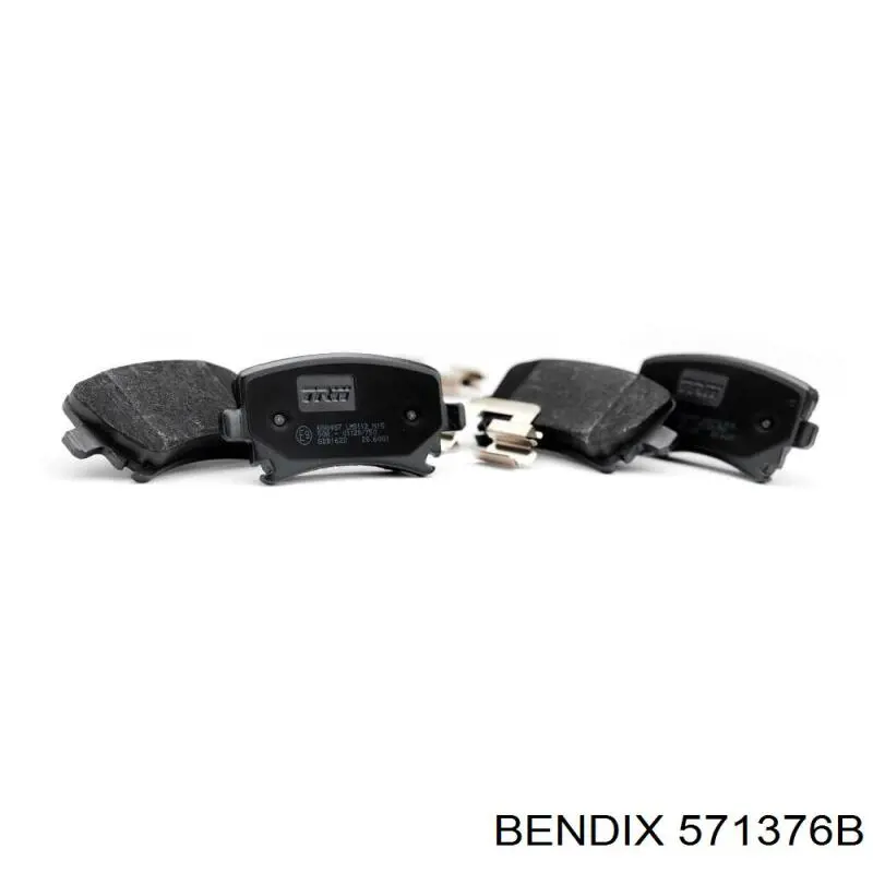 Передние тормозные колодки 571376B Jurid/Bendix