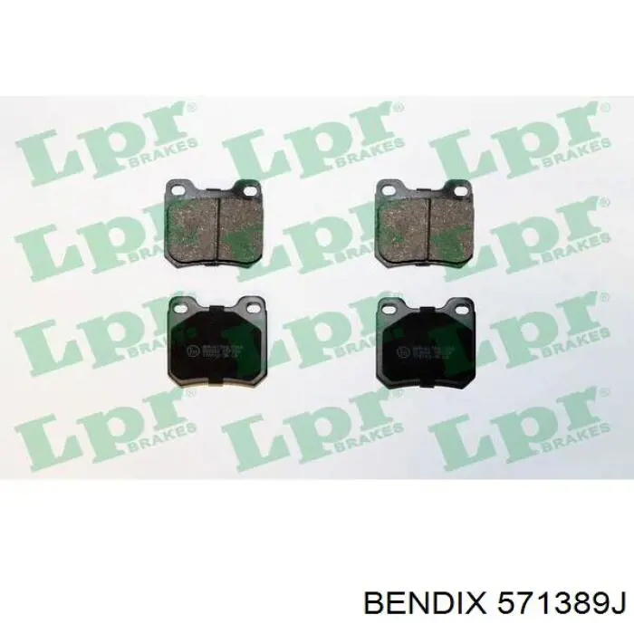 Задние тормозные колодки 571389J Jurid/Bendix