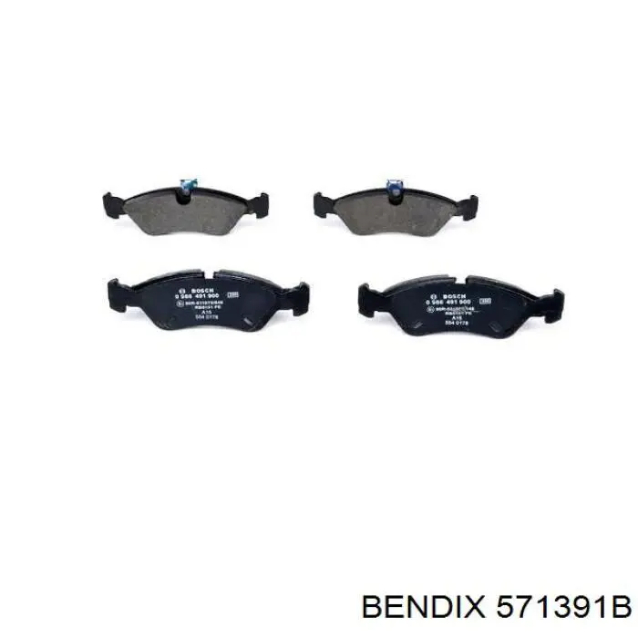 571391B Jurid/Bendix Колодки передние