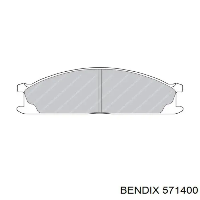 571400 Jurid/Bendix Колодки передние