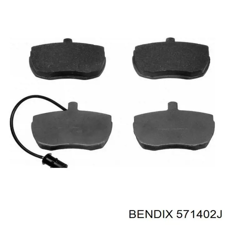 Тормозные колодки Jurid/Bendix 571402J