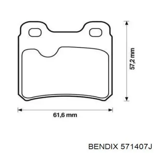 Купить 571407J Jurid/Bendix Колодки тормозные задние, дисковые