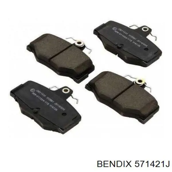 571421J Jurid/Bendix Колодки тормозные дисковые комплект