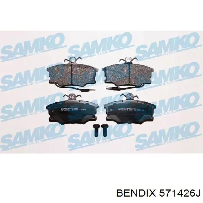 571426J Jurid/Bendix Колодки передние