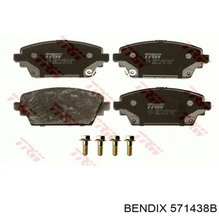 571438B Jurid/Bendix Колодки передние