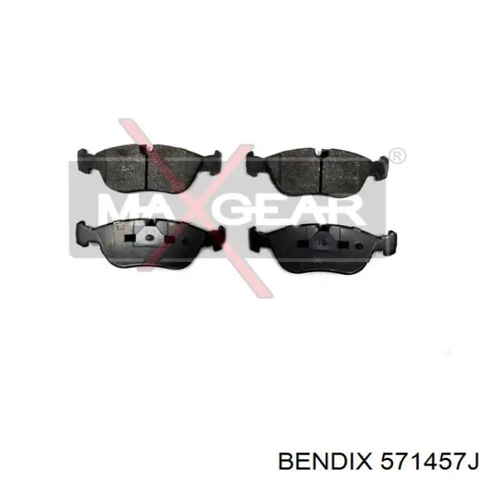 571457J Jurid/Bendix Колодки передние