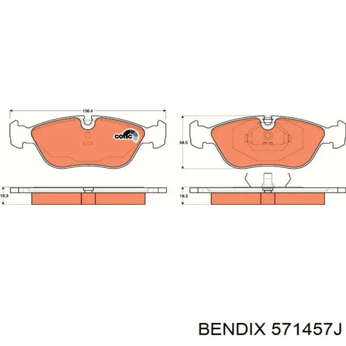 Колодки Jurid/Bendix 571457J цена, от 32.03 USD