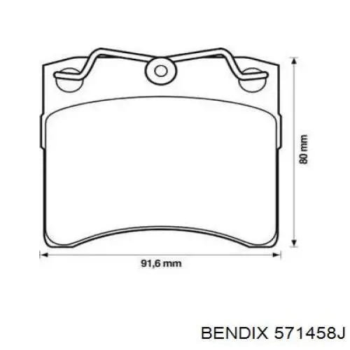 Колодки Jurid/Bendix 571458J цена, от 17.62 USD