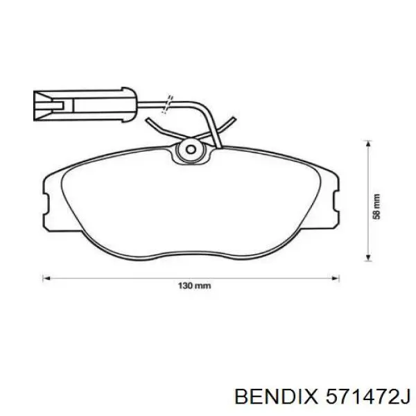 Передние тормозные колодки 71770971 Fiat/Alfa/Lancia