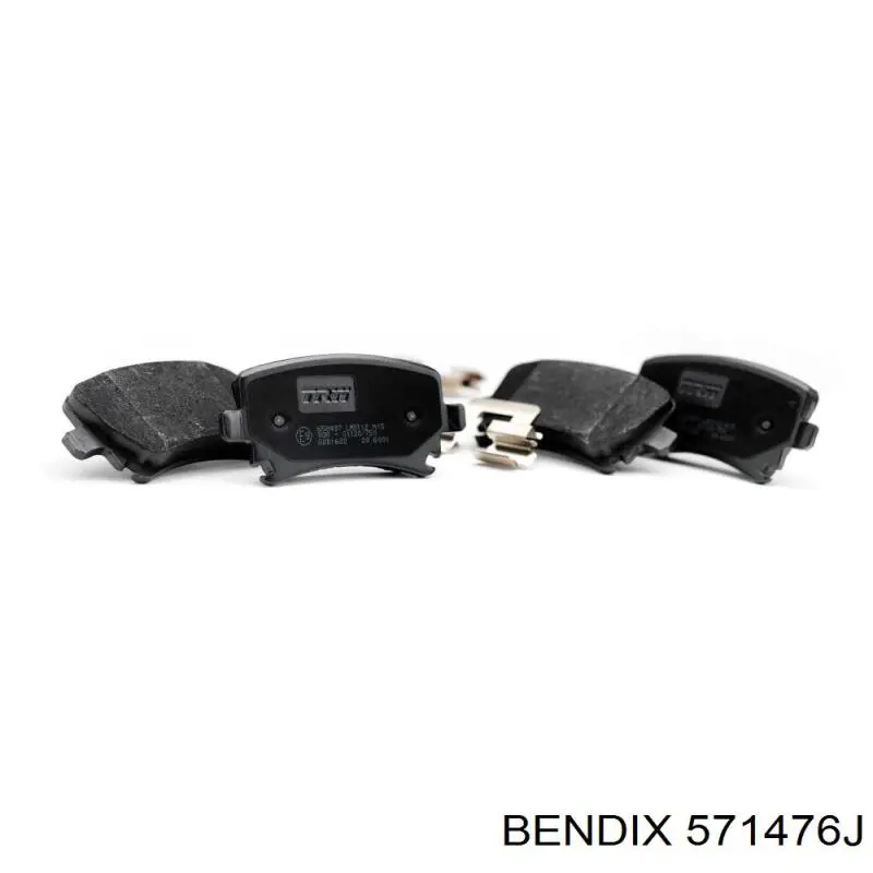 Передние тормозные колодки 571476J Jurid/Bendix