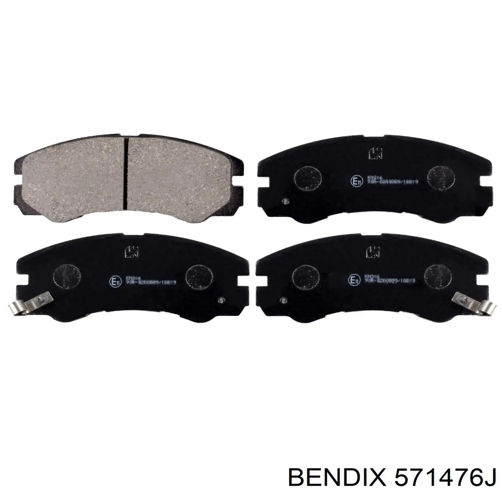 Передние тормозные колодки 571476J Jurid/Bendix
