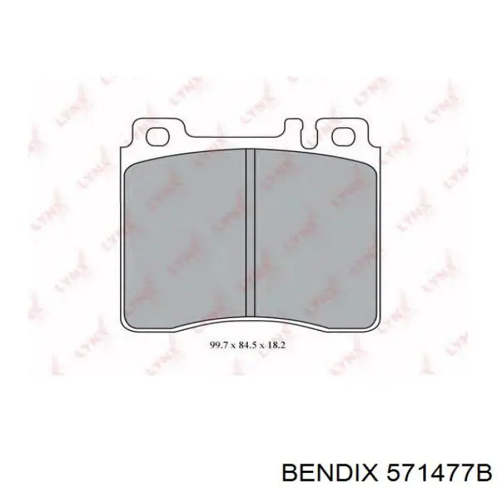 Купить 571477B Jurid/Bendix Колодки тормозные