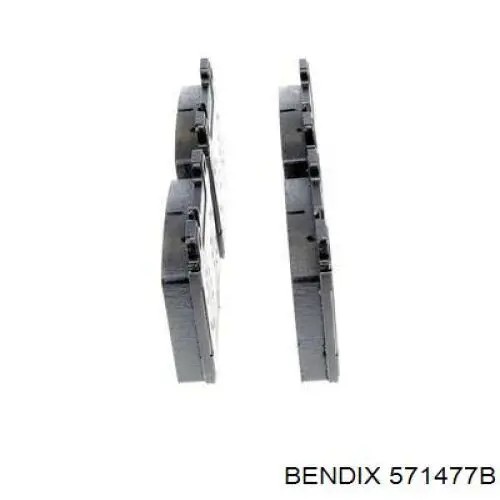 Передние тормозные колодки 571477B Jurid/Bendix