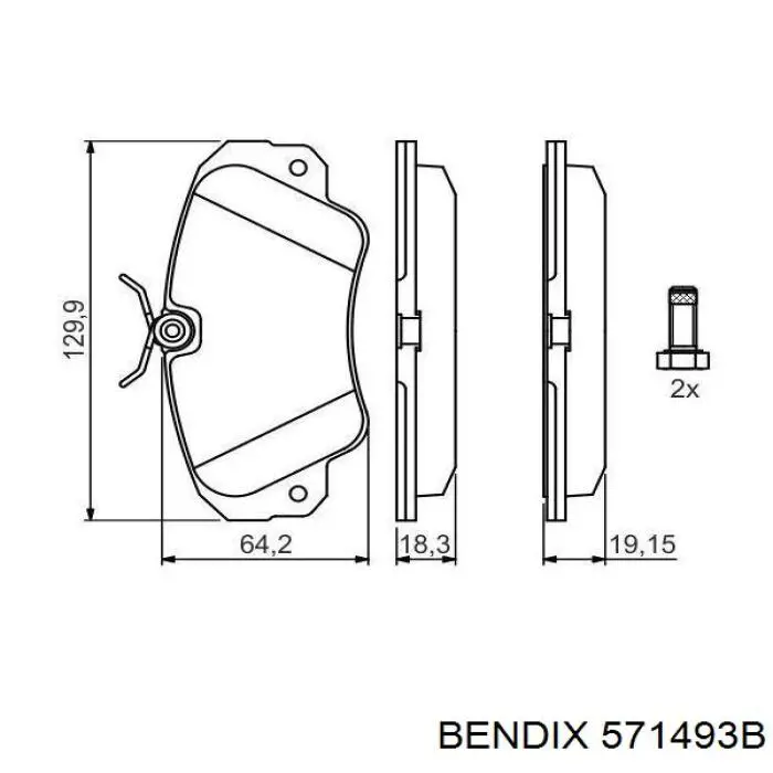 Колодки Jurid/Bendix 571493B цена, от 17.19 USD