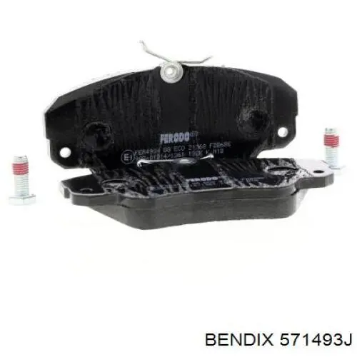 Тормозные колодки Jurid/Bendix 571493J
