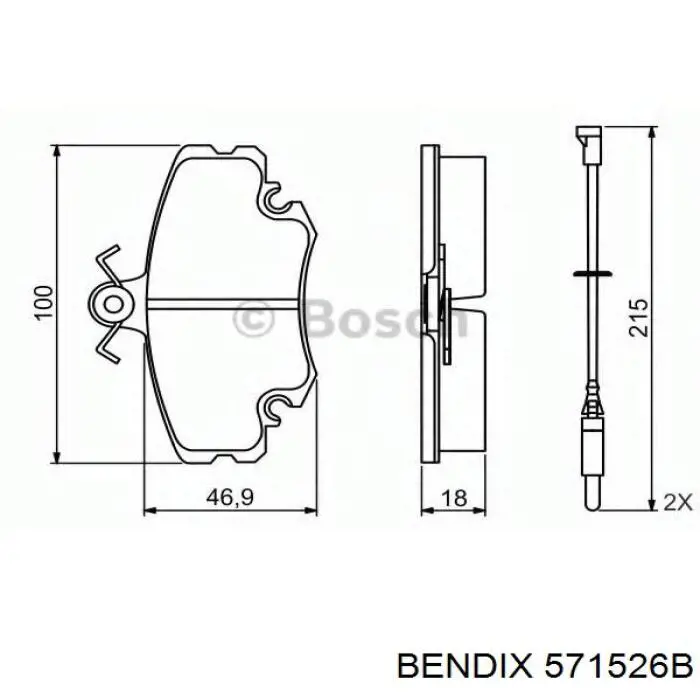 Колодки Jurid/Bendix 571526B цена, от 18.70 USD