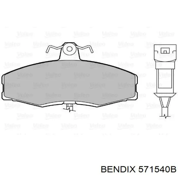 Колодки Jurid/Bendix 571540B цена, от 14.34 USD
